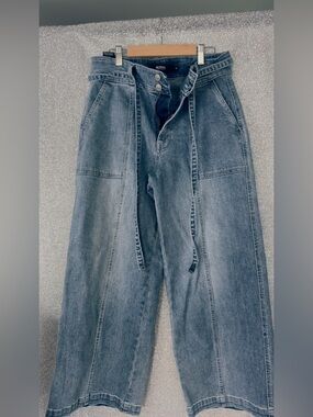 Hudson Jeans Light Blue Relaxed Tie-Waist Jeans